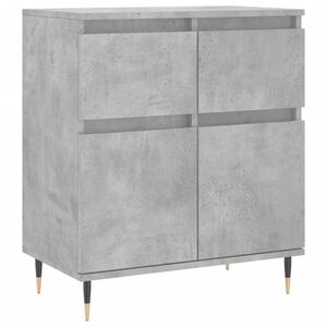 vidaXL Př&iacute;born&iacute;k betonově &scaron;ed&yacute; 60 x 35 x 70 cm kompozitn&iacute; dřevo