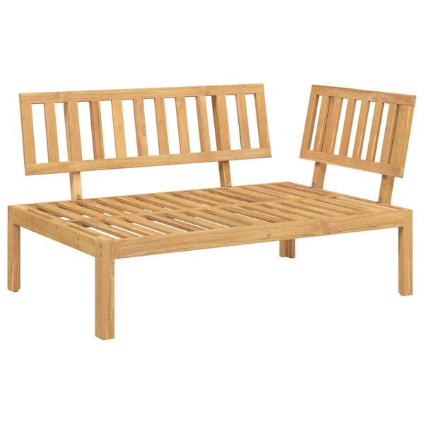 vidaXL Set pohovek Kr&eacute;mov&aacute; 133 x 92 x 69 cm Masivn&iacute; ak&aacute;tov&eacute; dřevo