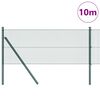 vidaXL Plotov&yacute; sloupek. Zelen&aacute; 10 x 0,4 m (12 x 12 mm s&iacute;ť) Ocel a PVC
