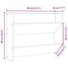 vidaXL N&aacute;stěnn&eacute; botn&iacute;ky 2 ks dub sonoma 80 x 18 x 60 cm dřevotř&iacute;ska