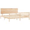 vidaXL R&aacute;m postele s čelem Super King Size masivn&iacute; dřevo