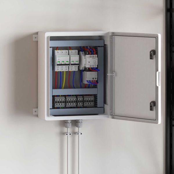 vidaXL Ovl&aacute;dac&iacute; skř&iacute;ň &Scaron;ed&aacute; 47 x 20 x 60 cm ABS plast