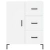 vidaXL Skř&iacute;ň highboard b&iacute;l&aacute; 69,5 x 34 x 180 cm kompozitn&iacute; dřevo