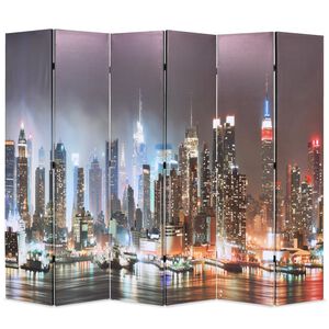 vidaXL Skl&aacute;dac&iacute; parav&aacute;n 228 x 170 cm New York by Night