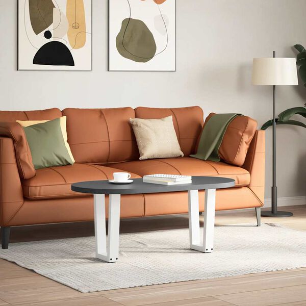 vidaXL Nohy konferenčního stolku ve tvaru V, 2 ks, bílé, 28 x (42-43,3) cm, ocel