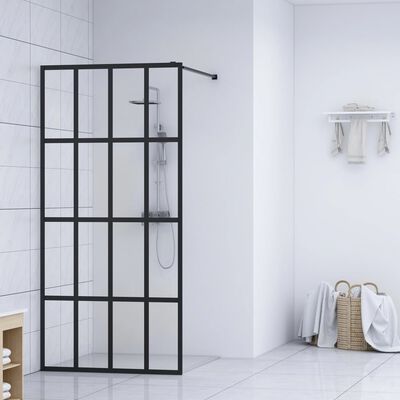 vidaXL Zástěna do průchozí sprchy čiré tvrzené sklo 90 x 195 cm