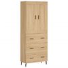 vidaXL Skř&iacute;ň highboard dub sonoma 69,5 x 34 x 180 cm kompozitn&iacute; dřevo