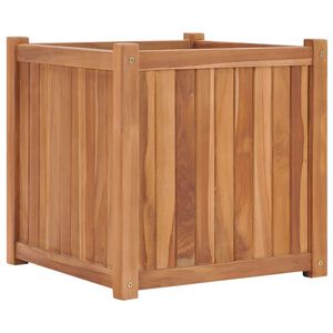 vidaXL Vyv&yacute;&scaron;en&yacute; z&aacute;hon 50 x 50 x 50 cm masivn&iacute; teakov&eacute; dřevo