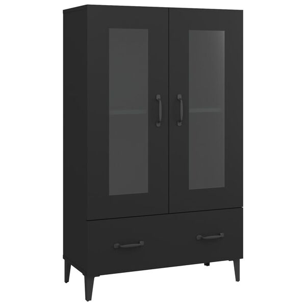 vidaXL Highboard čern&yacute; 70 x 31 x 115 cm kompozitn&iacute; dřevo