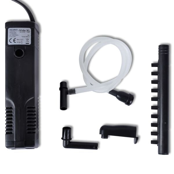 Akvarijní filtrační čerpadlo s aktivním uhlím a roztřikovačem, 300 l/h