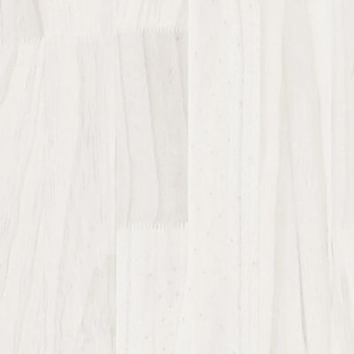 vidaXL Zahradní truhlík bílý 100 x 50 x 70 cm masivní borovice