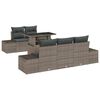 vidaXL Set pohovek 6 ks &Scaron;ed&aacute; 100 x 55 x 73 cm polyratan