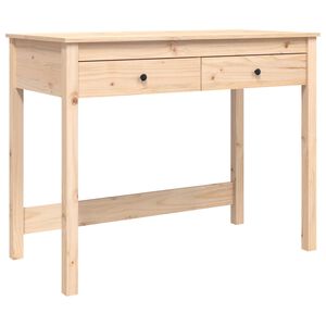 vidaXL Psac&iacute; stůl se z&aacute;suvkami 100 x 50 x 78 cm masivn&iacute; borov&eacute; dřevo