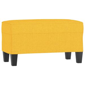 vidaXL Lavice světle žlut&aacute; 70x35x41 cm textil