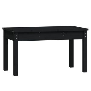 vidaXL Zahradn&iacute; lavice čern&aacute; 80 x 44 x 45 cm masivn&iacute; borov&eacute; dřevo