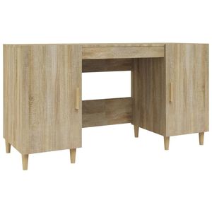 vidaXL Psac&iacute; stůl dub sonoma 140 x 50 x 75 cm kompozitn&iacute; dřevo