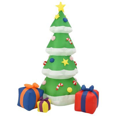 vidaXL Nafukovací vánoční stromek s LED dovnitř i ven 240 cm