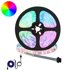 vidaXL LED p&aacute;s 2 ks Čern&aacute; a průhledn&aacute; Měď a plast