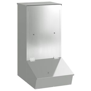 vidaXL Krm&iacute;tko pro prasata Stř&iacute;brn&aacute; 55 x 38 x 76 cm 20 kg