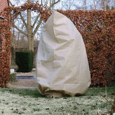 Nature Zimní fleecový kryt se zipem 70 g/m² béžový 2 x 1,5 x 1,5 m