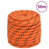 vidaXL Lodn&iacute; lano oranžov&eacute; 16 mm 50 m polypropylen