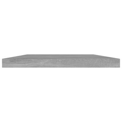 vidaXL Přídavné police 8 ks betonově šedé 40 x 20 x 1,5 cm dřevotříska