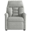 vidaXL Polohovací křeslo světle šedé tkanina z mikrovlákna