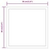vidaXL Koupelnové zrcadlo s LED osvětlením 30x30 cm