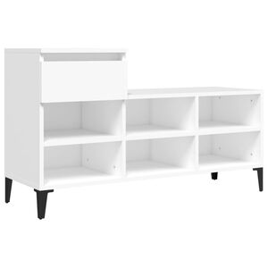 vidaXL Botn&iacute;k b&iacute;l&yacute; 102x36x60 cm kompozitn&iacute; dřevo
