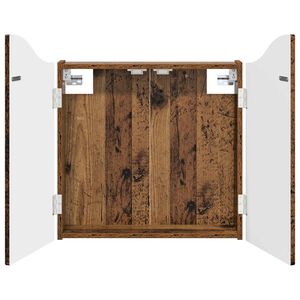 vidaXL Skř&iacute;ň na terče Star&eacute; dřevo 56 x 12 x 63 cm Kompozitn&iacute; dřevo