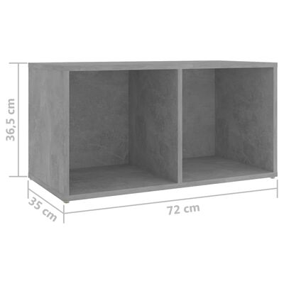 vidaXL TV skříňky 2 ks betonově šedé 72x35x36,5 cm kompozitní dřevo