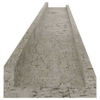 vidaXL Nástěnné police 4 ks betonově šedé 100 x 9 x 3 cm