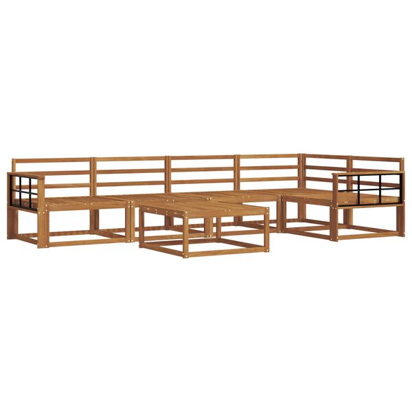 vidaXL Venkovn&iacute; pohovkov&aacute; souprava 6 pcs Př&iacute;rodn&iacute;