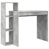vidaXL Stůl Betonově &scaron;ed&aacute; Kompozitn&iacute; dřevo 100 x 40 x 90 cm