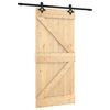 vidaXL Posuvn&eacute; dveře Přirozen&aacute; a čern&aacute; 95 x 210 cm