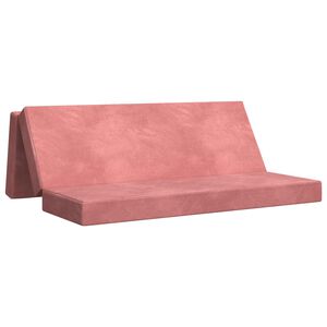 vidaXL Skl&aacute;dac&iacute; pohovka postel 200 x 67 x 45 cm Růžov&aacute;