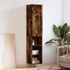 vidaXL Skř&iacute;ň highboard kouřov&yacute; dub 34,5 x 34 x 180 cm kompozitn&iacute; dřevo
