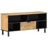 vidaXL TV skř&iacute;ňka hněd&aacute; 100x33x46 cm Masivn&iacute; dřevo Mango