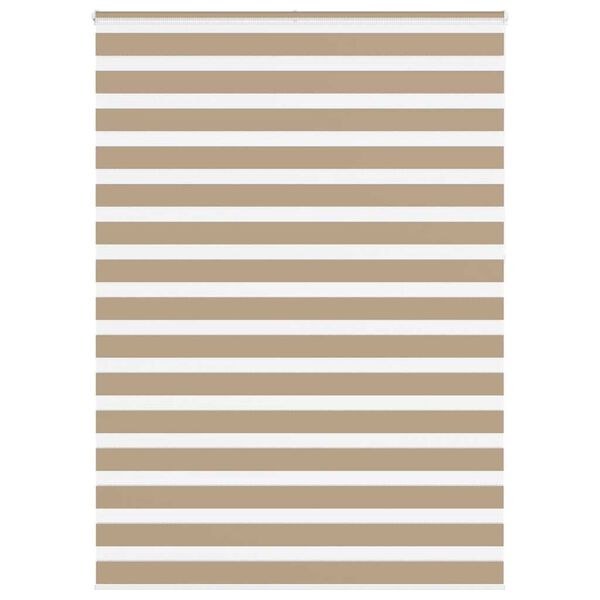 vidaXL Zebra roleta pískově hnědá šířka látky 155,9 cm polyester