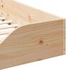 vidaXL Rám postele Hnědá 80 x 220 cm Masivní borové dřevo