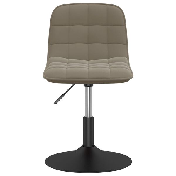 vidaXL Otočn&eacute; j&iacute;deln&iacute; židle 4 ks světle &scaron;ed&eacute; samet