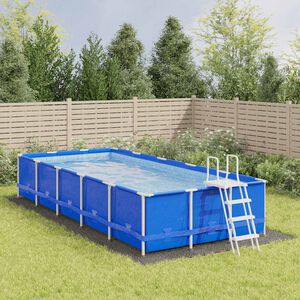 vidaXL Podložka pod baz&eacute;n světle &scaron;ed&aacute; 820x420 cm polyester geotextilie