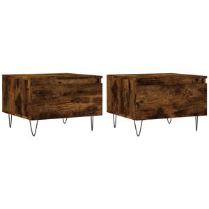 vidaXL Konferenčn&iacute; stolky 2 ks kouřov&yacute; dub 50x46x35cm kompozitn&iacute; dřevo