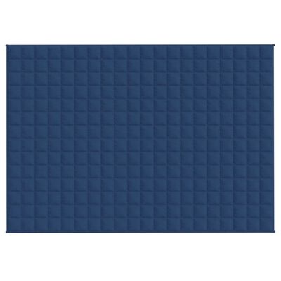 vidaXL Zátěžová deka modrá 140 x 200 cm 10 kg textil