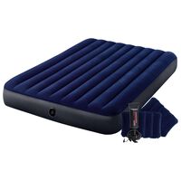 Intex Dura-Beam Nafukovací postel s pumpou 152 x 203 x 25 cm modrá