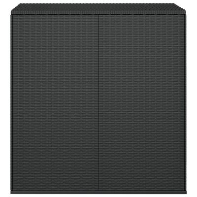 vidaXL Zahradní úložný box PE ratan 100 x 49 x 103,5 cm černý