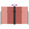 vidaXL Zatahovací boční markýza terakotová 220 x 1 000 cm