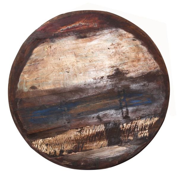 vidaXL Konferenčn&iacute; stolek masivn&iacute; recyklovan&eacute; dřevo čern&yacute; 60x60x33 cm