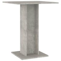 vidaXL Bistro stolek betonově šedý 60 x 60 x 75 cm dřevotříska