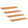vidaXL Schodi&scaron;ťov&eacute; n&aacute;&scaron;lapy 4 ks 120 x 30 x 2 cm Světle hněd&aacute;